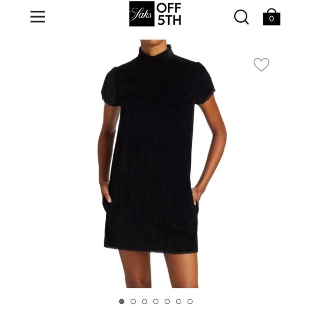 The Marc Jacobs little black dress size 2 XS corduroy dress stunning